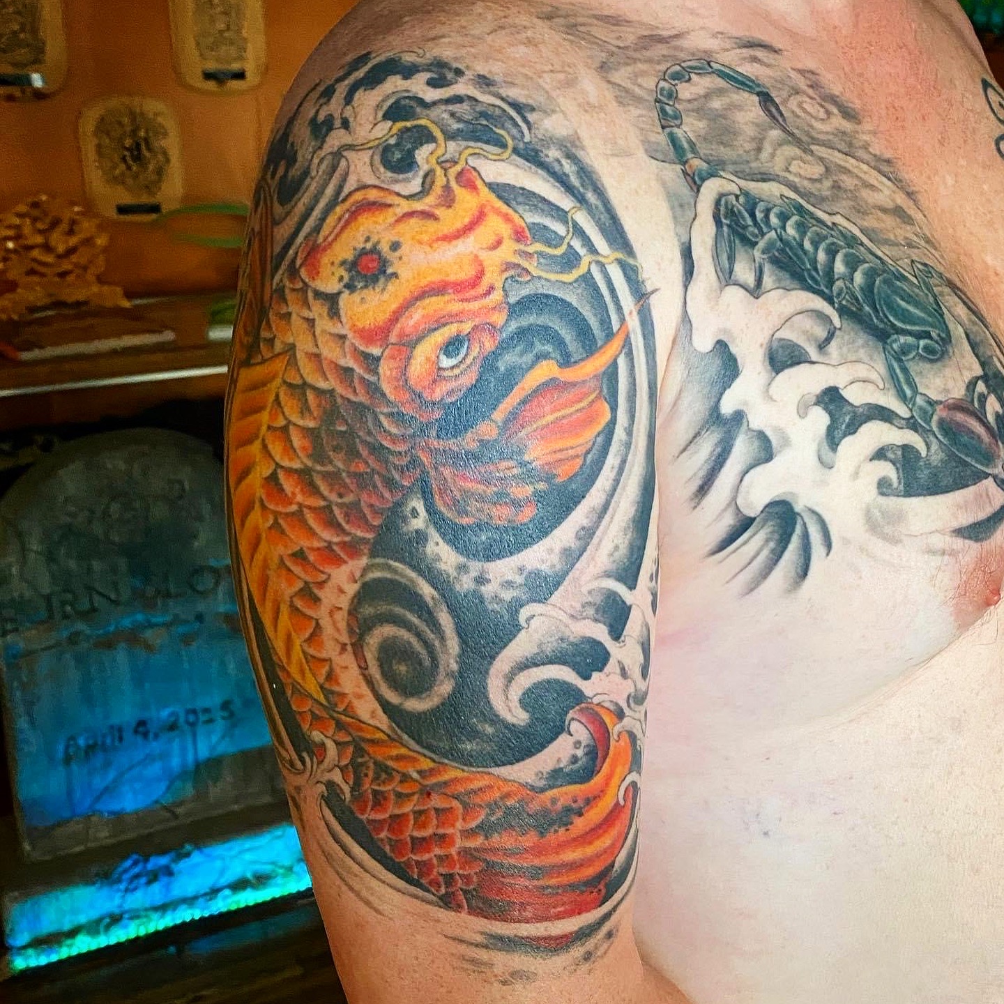Custom tattoo by Burn Slow Studios
