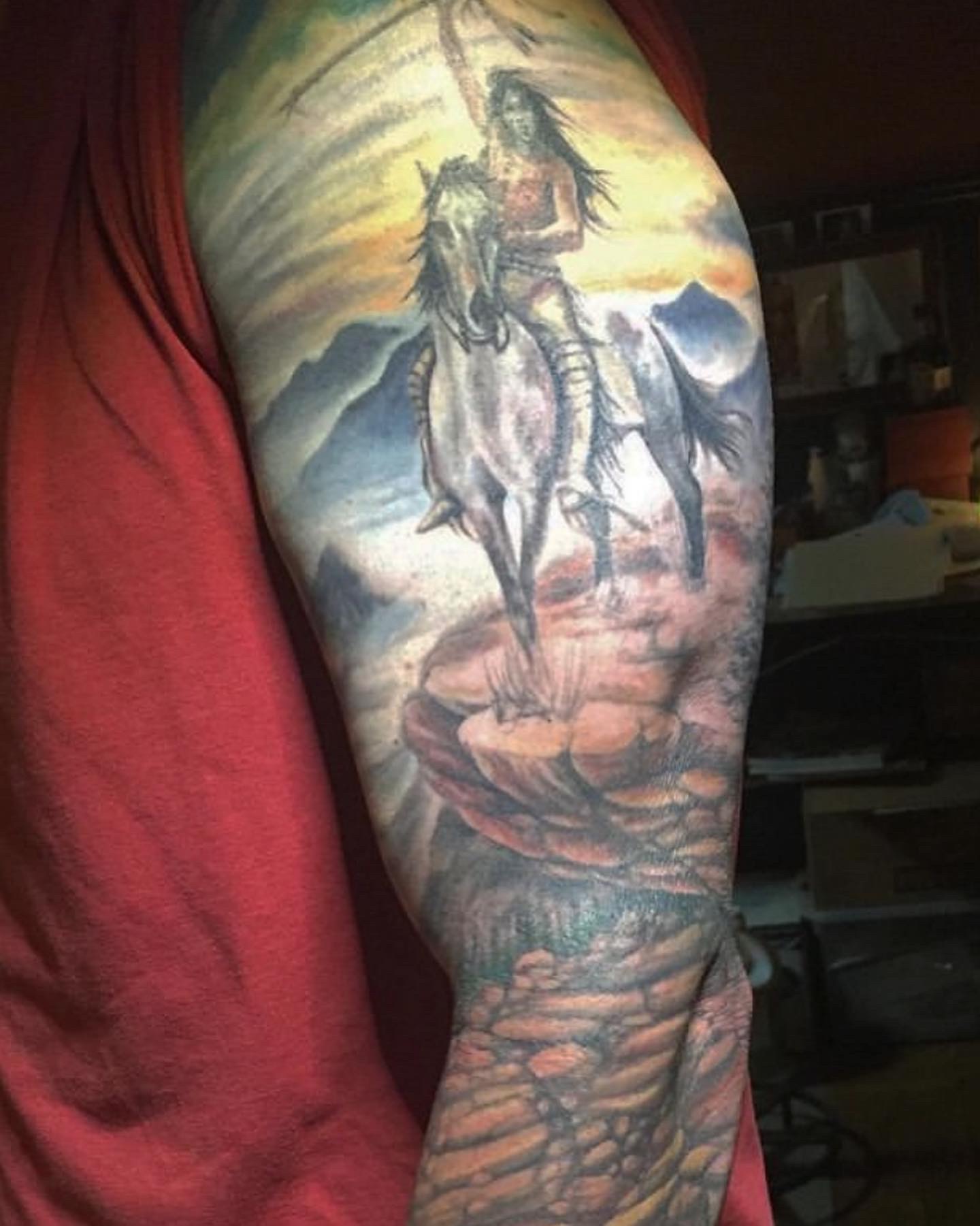 Custom tattoo by Burn Slow Studios