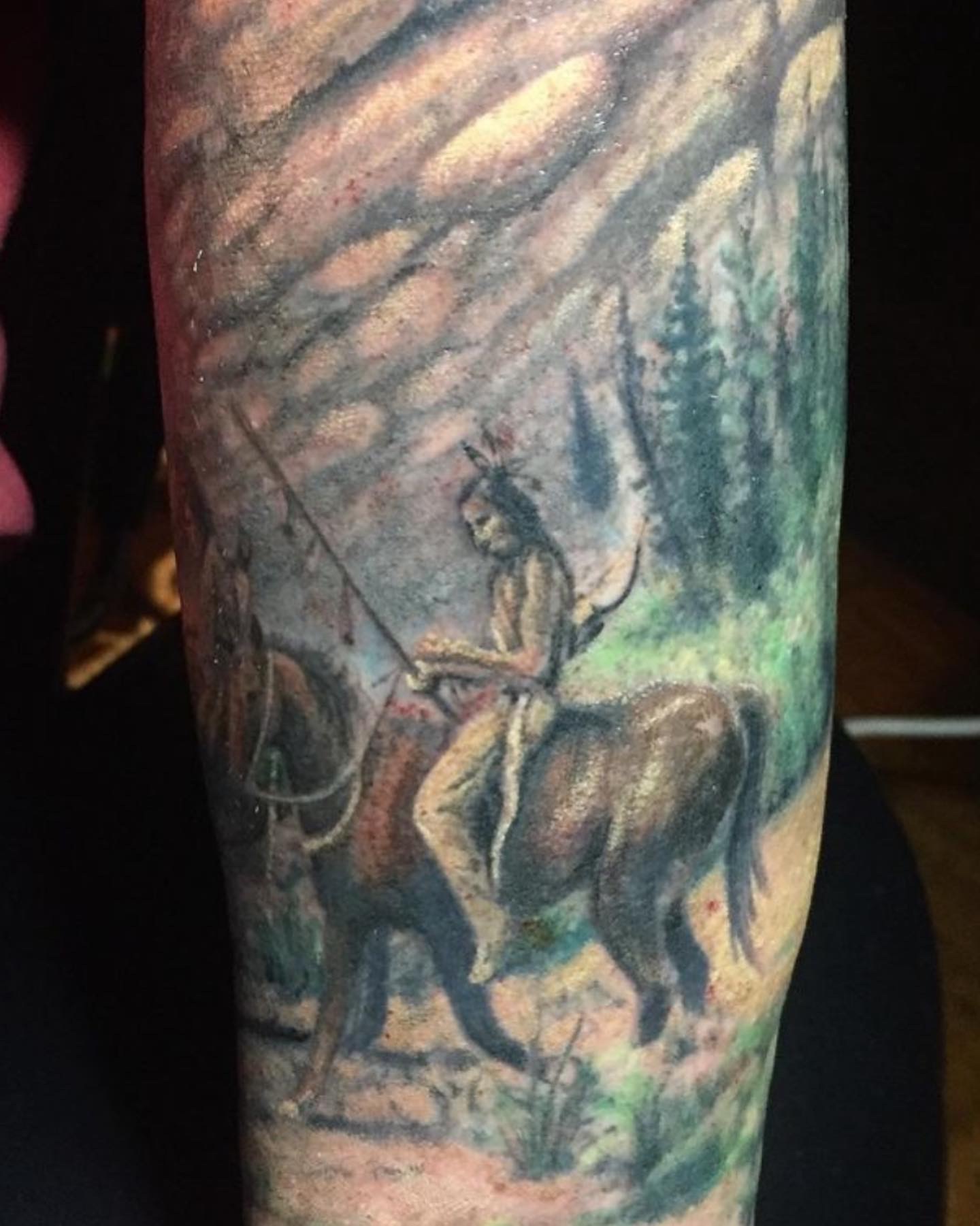 Custom tattoo by Burn Slow Studios